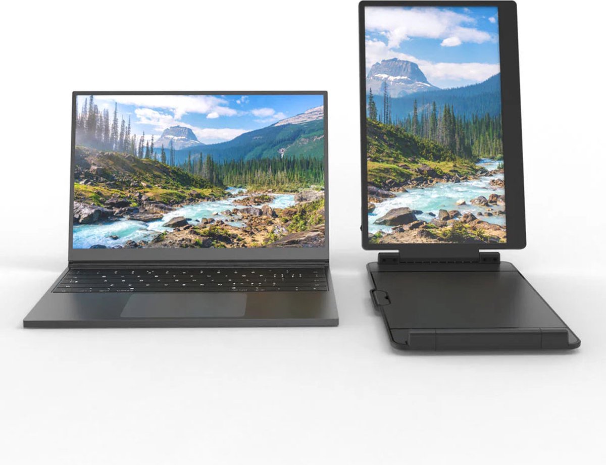 Portable monitor enkel scherm 14'' Carbon look