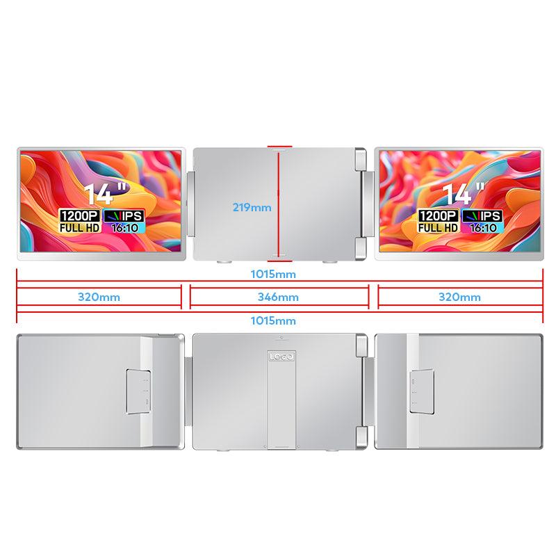 Flex Portable Monitor Triple 14''