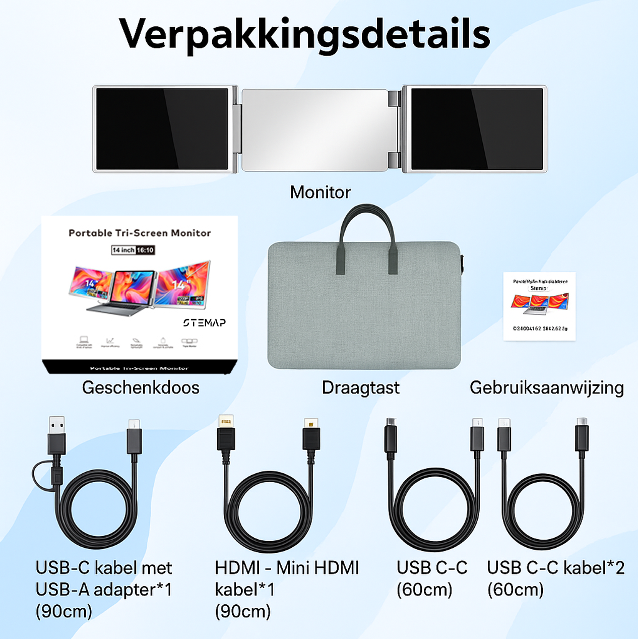 Flex Portable Monitor Triple 14''